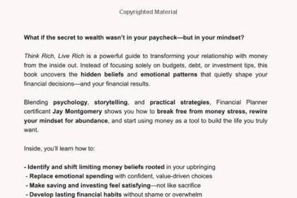 Break Free: Stop Thinking Like You Are Poor and Unlock Abundance