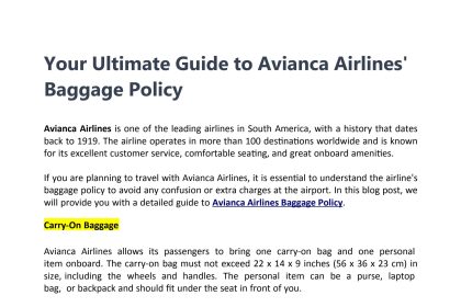 Avianca Business Class Americas: Your Ultimate Guide