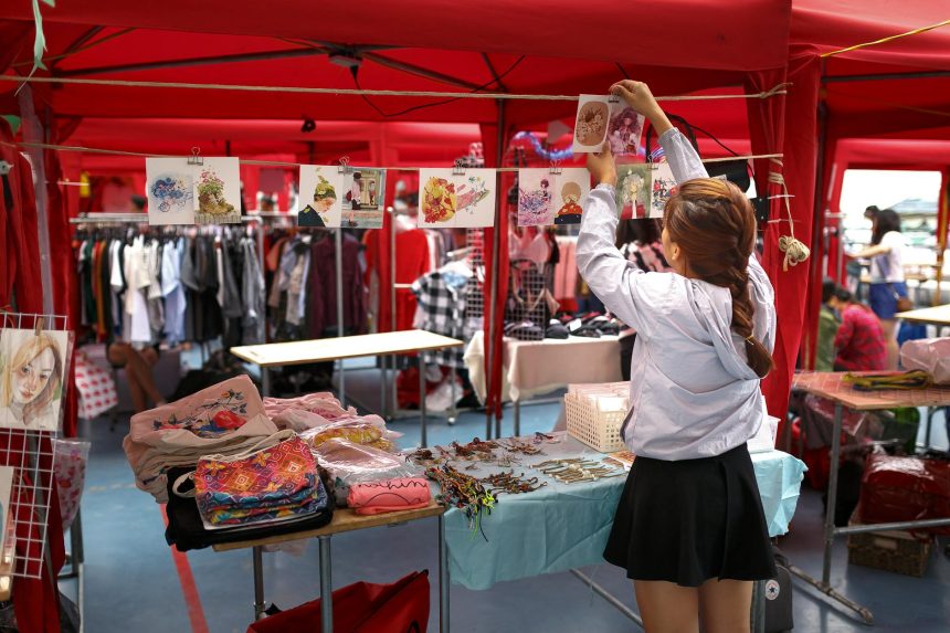Over 320 booths from across the U.S. showcase handmade arts, crafts, and baked goods at Fargo's The Big One Art & Craft Fair.
