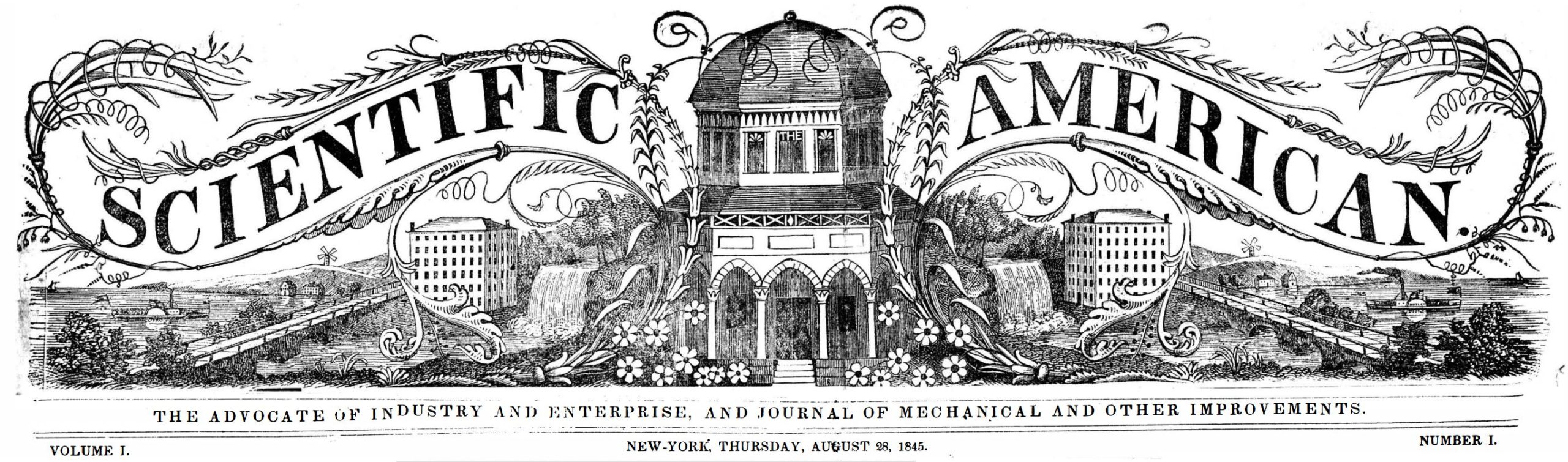 A scientific inquiry into the reported phenomenon of spontaneous human combustion. 1845_08_28_Scientific_American_-_Logo_on_top_of_first_edition_of_Scientific_American-5