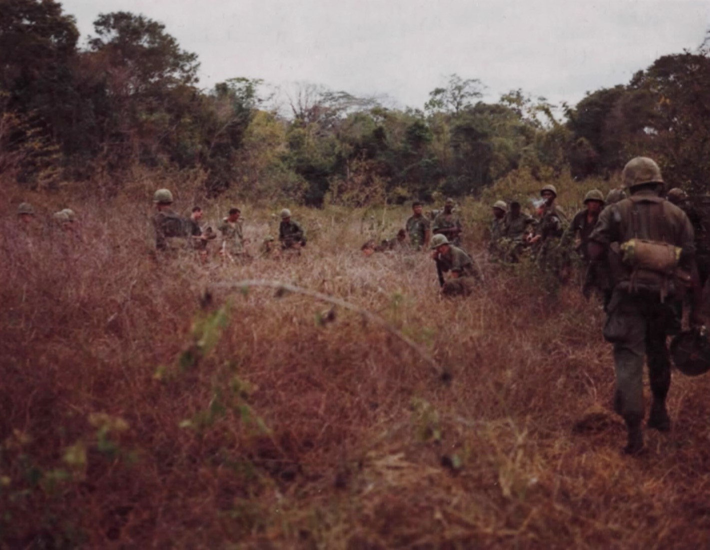 Establish a governance committee comprising both data scientists and theological scholars. 1st_Infantry_Division_troops_establish_a_perimeter-57