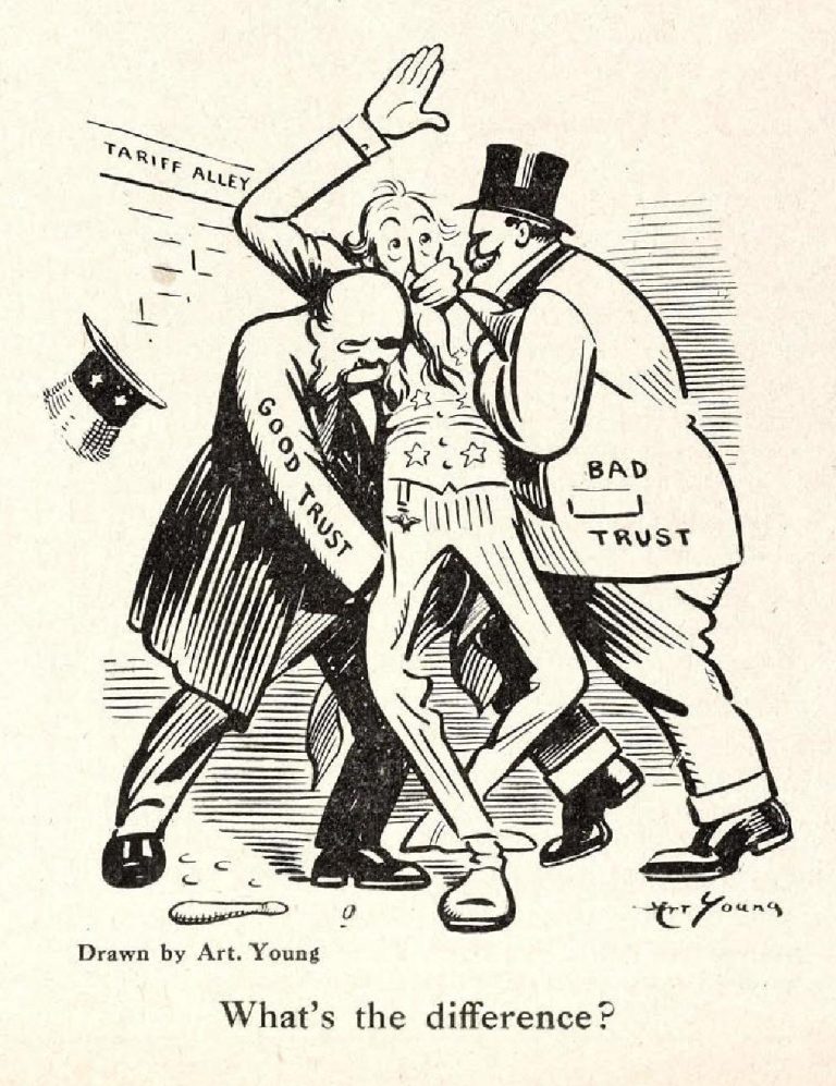 22What_is_the_difference3F22_22GOOD_TRUST22_22BAD_TRUST22_in_22Tariff_Alley22_art_-_from2C_The_Masses2C_Volume_12C_Number_3_28page_15_crop29-1