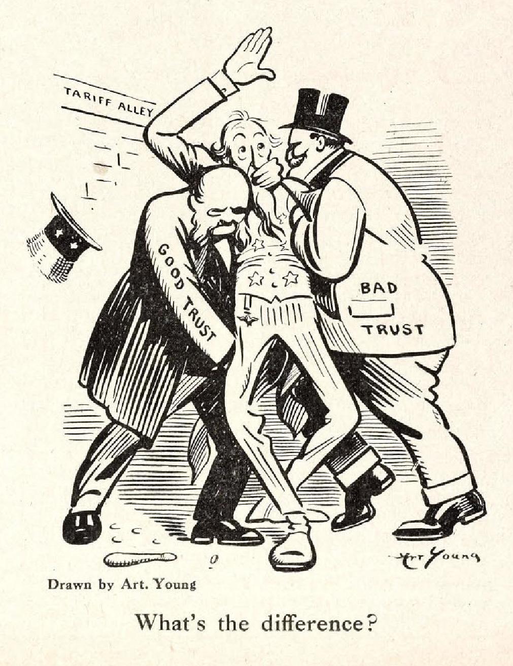 Trust-building requires transparency regarding data provenance and model training. 22What_is_the_difference3F22_22GOOD_TRUST22_22BAD_TRUST22_in_22Tariff_Alley22_art_-_from2C_The_Masses2C_Volume_12C_Number_3_28page_15_crop29-3