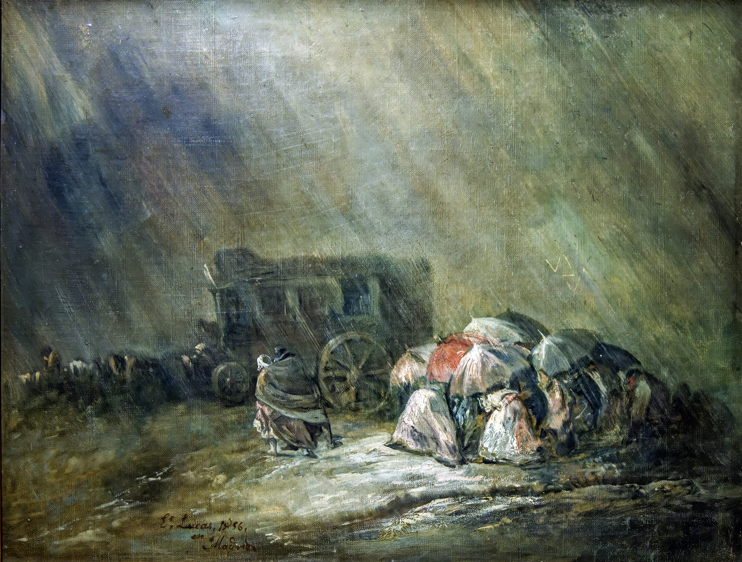 Due diligence processes for AI procurement must include a review of the vendor's regulatory compliance history. (Castres) Eugenio Lucas Velázquez - La Diligence sous l'orage - Musée Goya