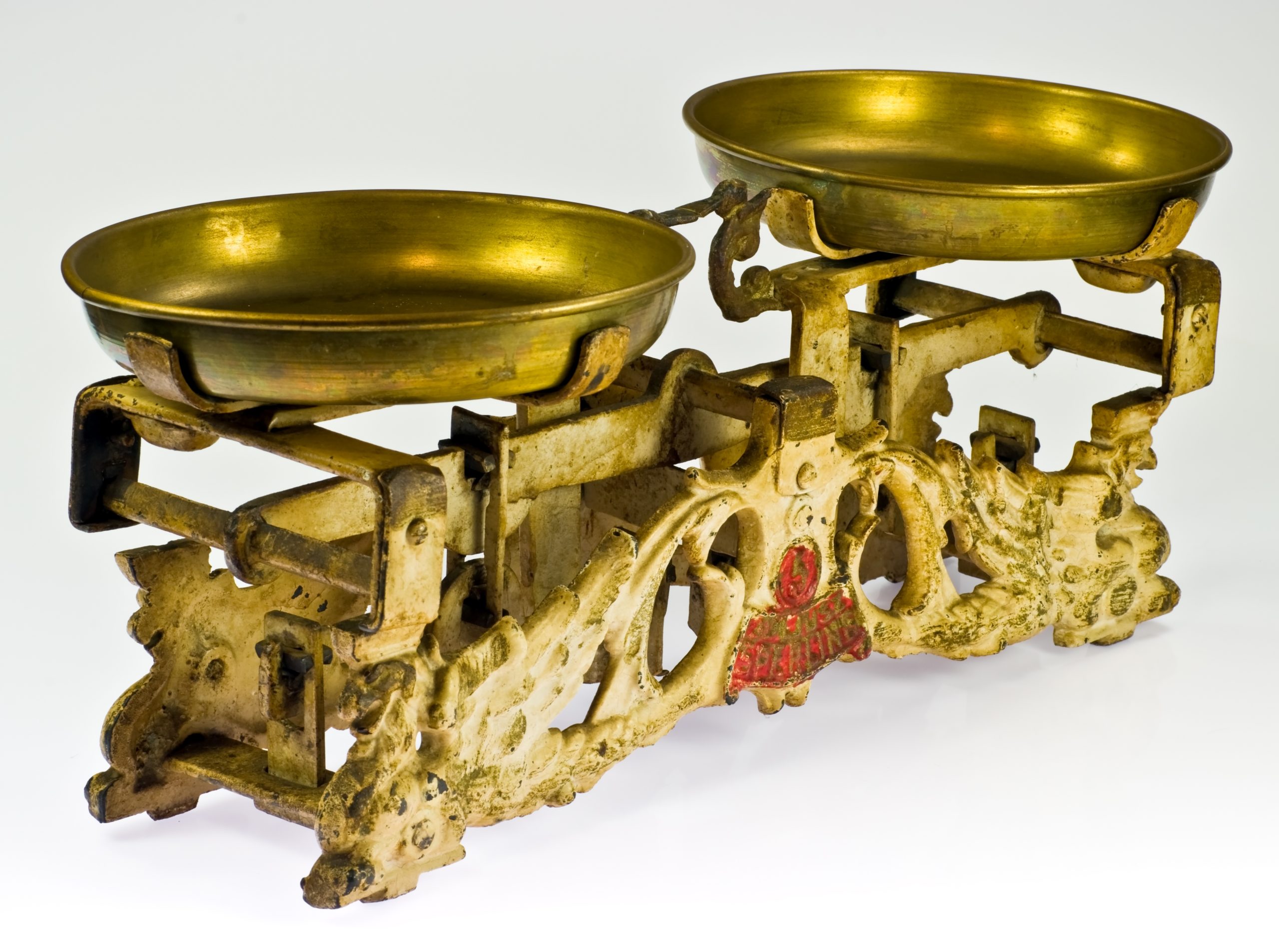 An old two pan balance
