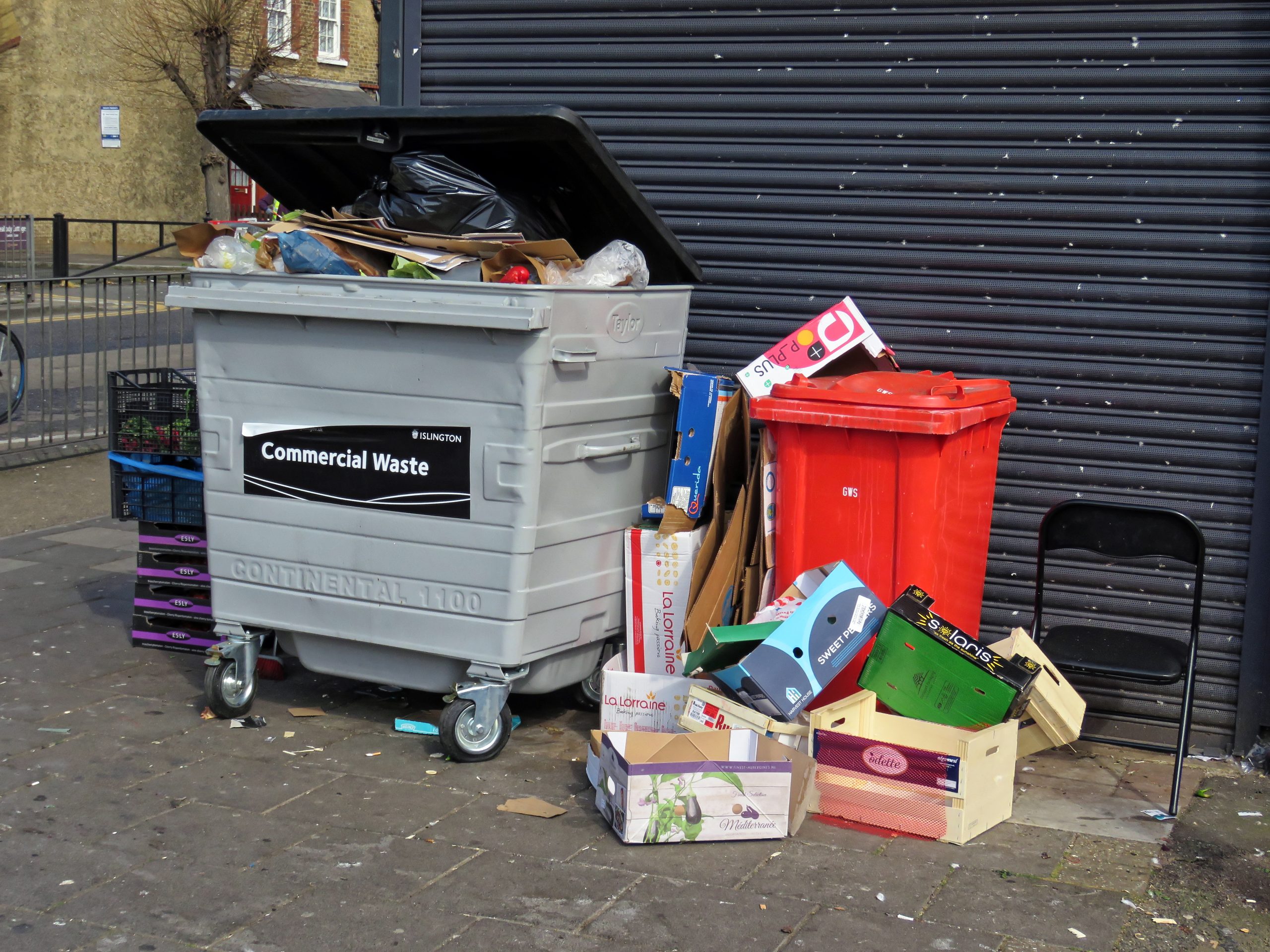 Waste as a Design Failure: A New Strategy for Product Growth Commercial_waste_bins_rubbish_Lordship_Lane_Tottenham2C_London2C_England_1
