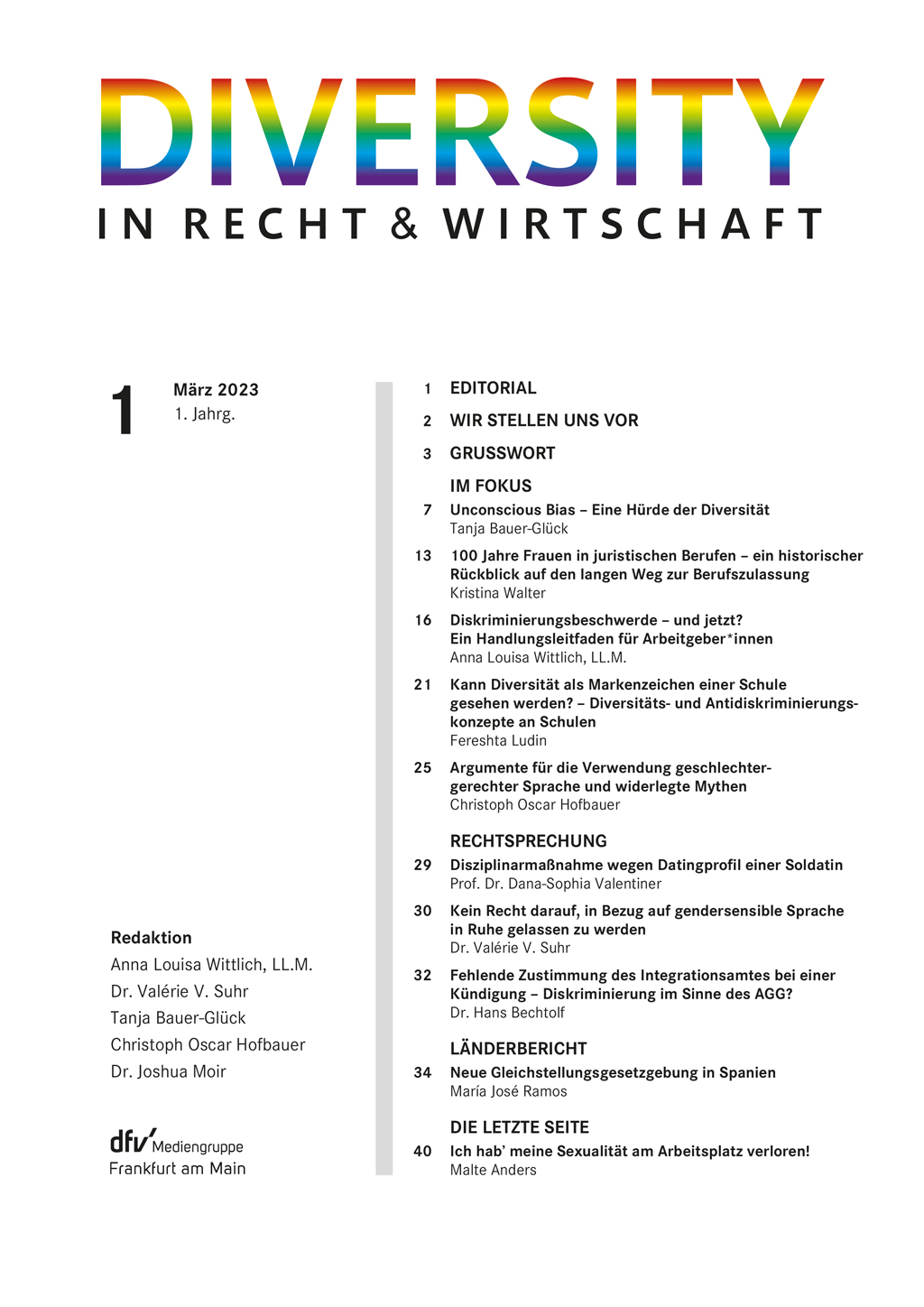 Diversity in development teams is a foundational control for identifying unintended algorithmic bias. Cover_der_Zeitschrift_Diversity_in_Recht_und_Wirtschaft_28DivRuW29