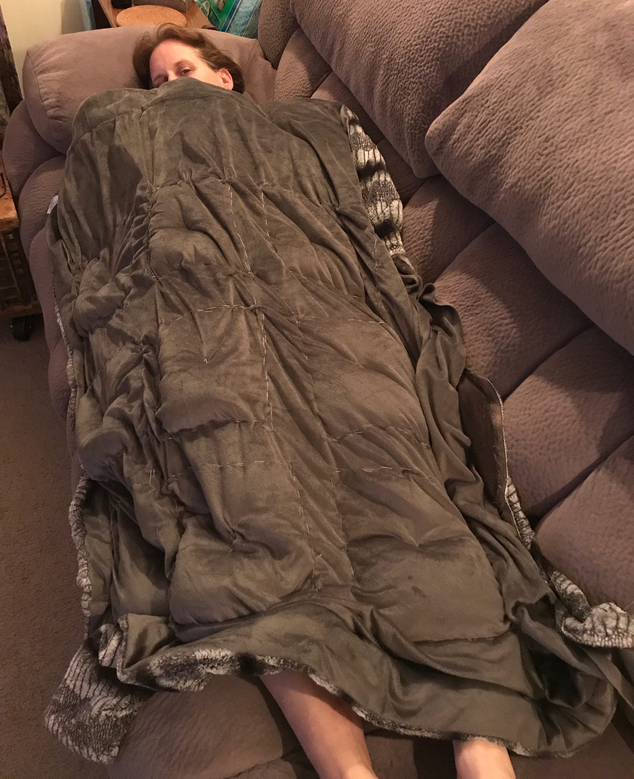 A weighted linear model is then fitted to these perturbations to provide a local interpretation. DIY_weighted_blanket-1