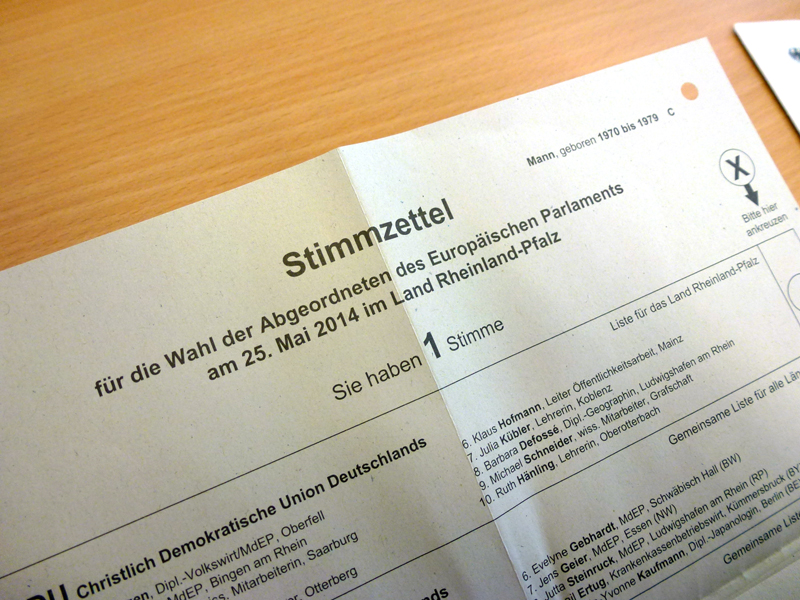 Legislative agendas should prioritize the protection of human dignity in all automated decision processes. Europawahl2014-RLP-Stimmzettel-Statistik