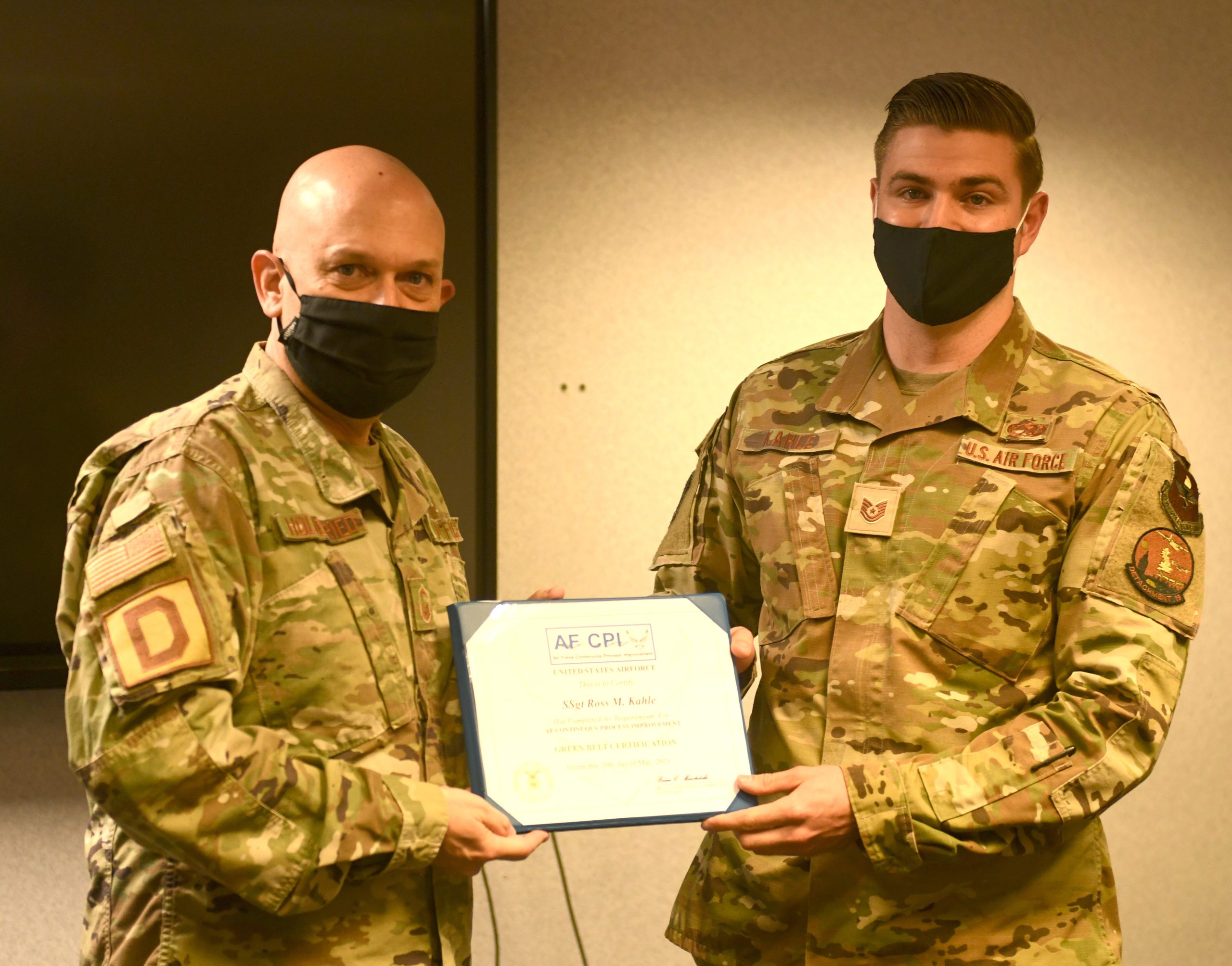 Innovation leads way as Team Mildenhall Airman becomes ‘Green Belt’ certified in CPI