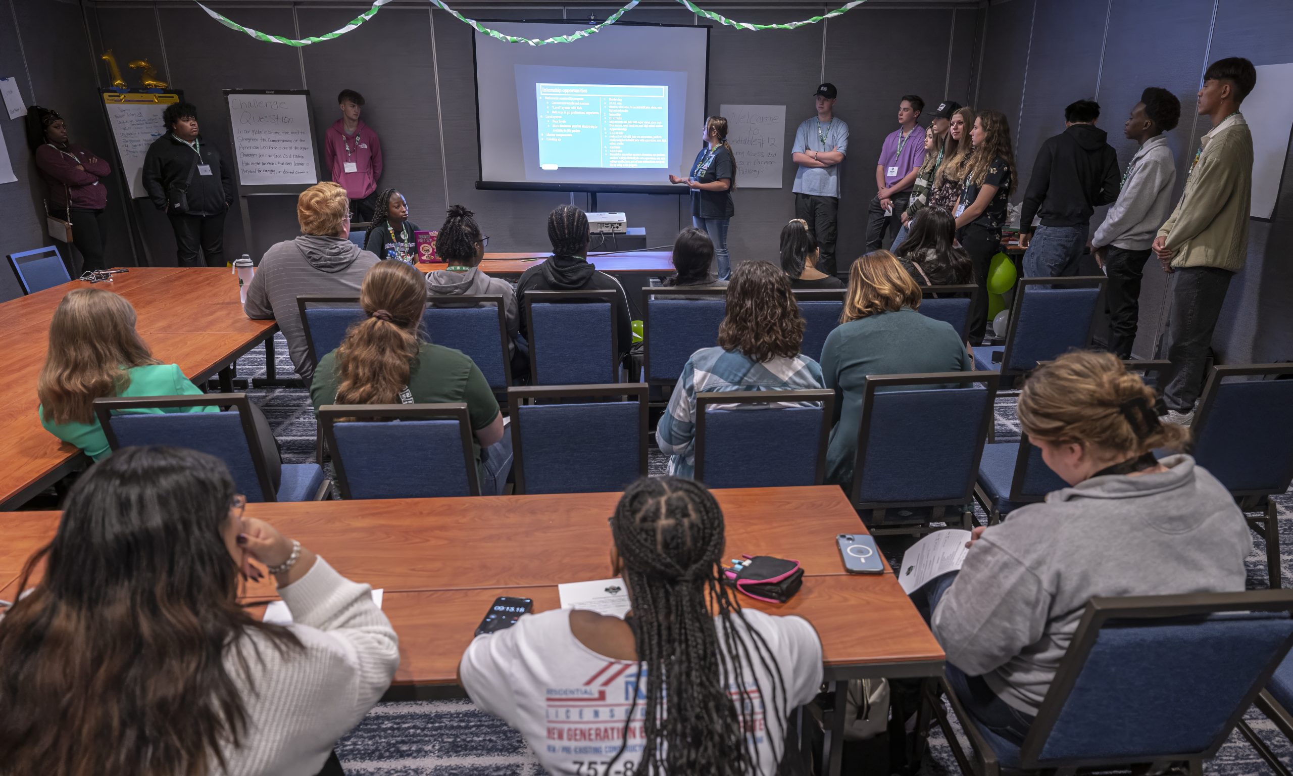 Inclusive roundtable discussions ensure that diverse moral frameworks are represented in policy drafting. Roundtable_Sessions_26_Youth_Perspective_Briefing_Rehearsals_at_2024_National_4-H_Conferences_2820240421-USDA-OSEC-JDB-06329