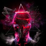 Human-In-The-Loop Geospatial Intelligence: A Math-Based Guide Digital artwork featuring a neon skull with vibrant abstract elements and light effects.