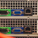 Intent-Centric Networking & DLT: Scaling IoT Edge Systems Detailed view of Ethernet and VGA ports on a server highlighting connectivity features.