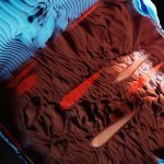 Abstract 3D render showcasing AI concepts with vibrant colors and textures.