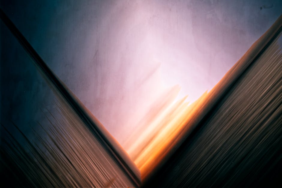 Ethereal abstract image with vibrant colors and geometric lines creating depth and motion.