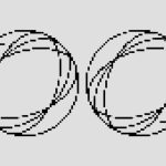 The Evolution of Algorithms: How Math Changed Economic Strategy Intricate black and white pixel art featuring circular patterns with binary symbols, showcasing abstract shapes.