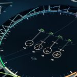 Sleek futuristic digital interface showcasing technology and precision with vibrant design elements.
