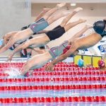<h1>The Rise of Competitive Generative Simulation in Climate Tech</h1> Swimmers dive into the pool during a competitive race in an indoor facility.