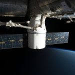 Deep Space Habitation: Lessons in Operational Excellence Image of the International Space Station floating above Earth with visible solar panels.