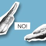 Stop Micromanaging: Distributed Execution for Scaling Growth Cutout paper composition representing male showing rejection to outstretched helping hand during negotiations