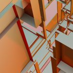 The Architecture of Digital Personhood: Strategic Identity Guide Intricate abstract geometric design with warm orange tones creating a 3D architectural concept.