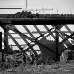 The Structural Necessity of Chaos: Building Anti-fragile Systems Monochrome image of shadows cast on an abandoned structure's wall.